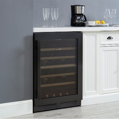 Marathon 24" Black Steel Beverage Cooler - MBWC56-BLS