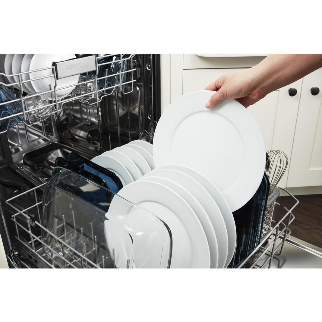 Maytag - 50 dBA Built In Dishwasher in White - MDB4949SKW