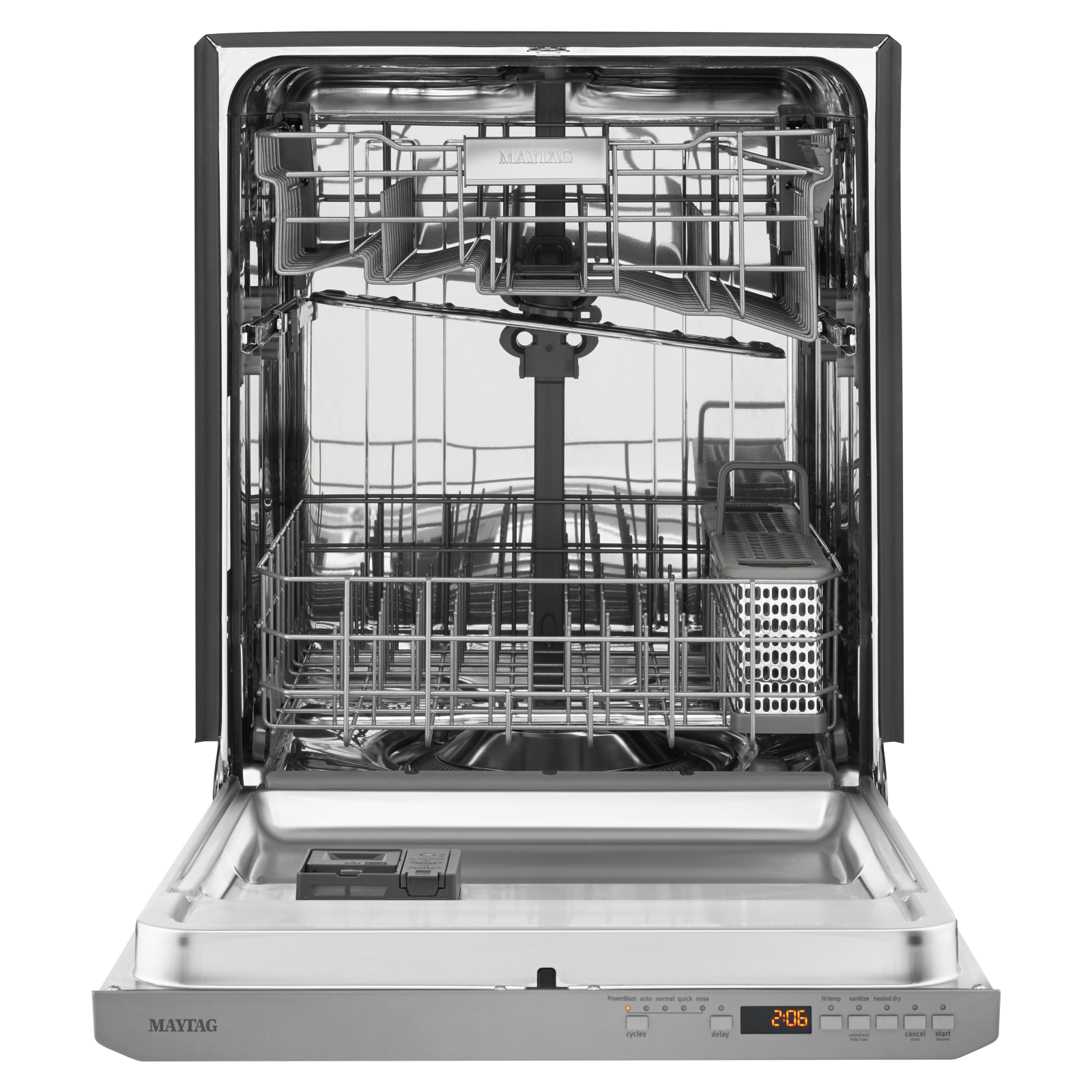 Maytag - 47 dBA Built In Dishwasher in Black Stainless - MDB8959SFZ