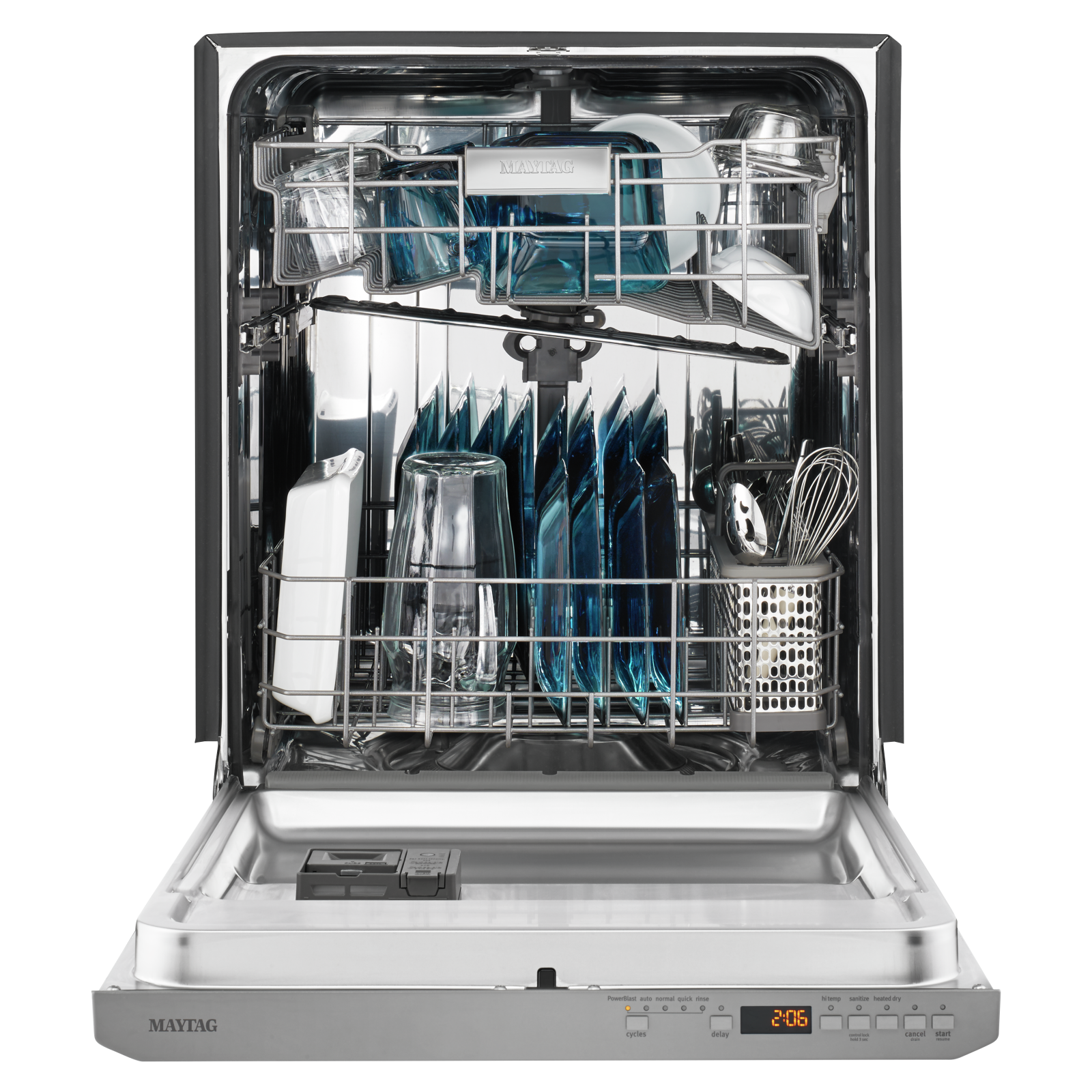Maytag - 47 dBA Built In Dishwasher in Black Stainless - MDB8959SFZ