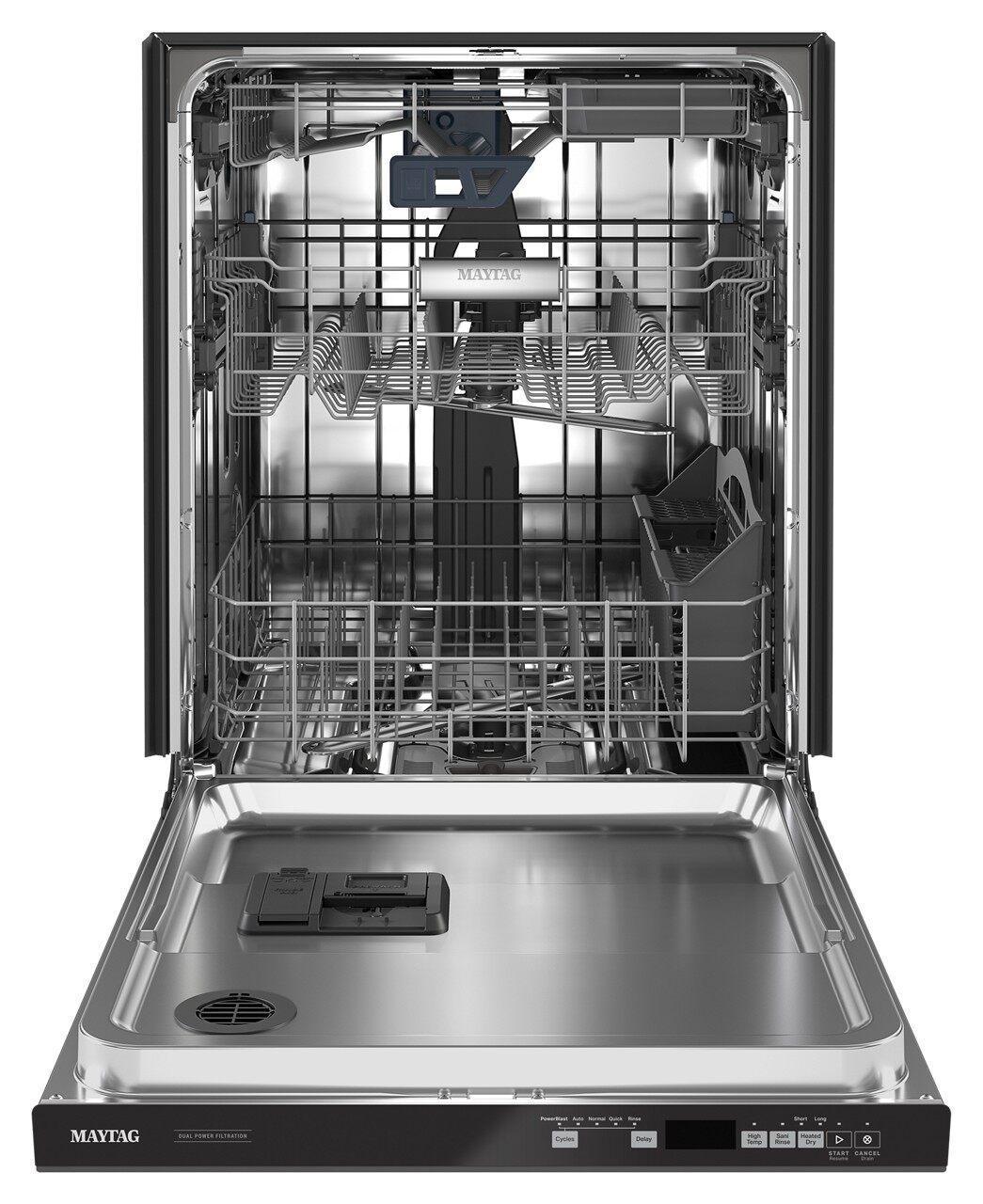 Maytag - 47 dBA Built In Dishwasher in Black - MDB8959SKB
