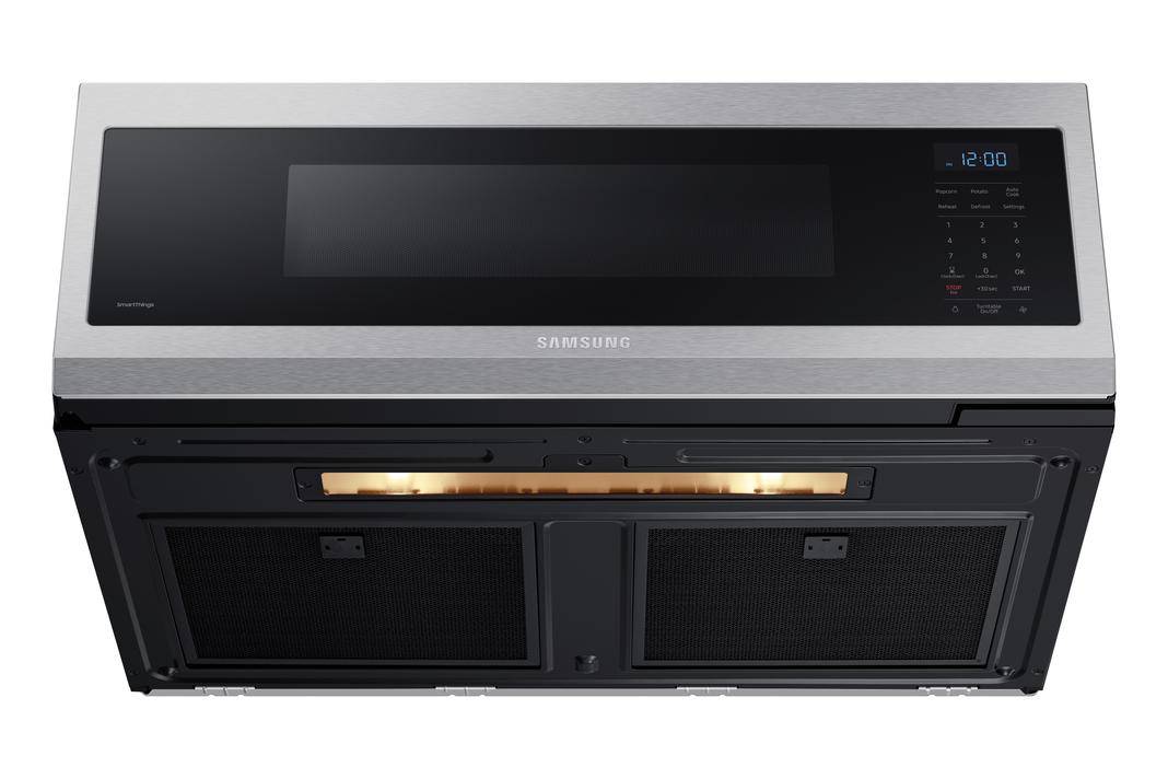 Samsung - 1.1 cu. Ft Over the range Microwave in Stainless - ME11A7510DS