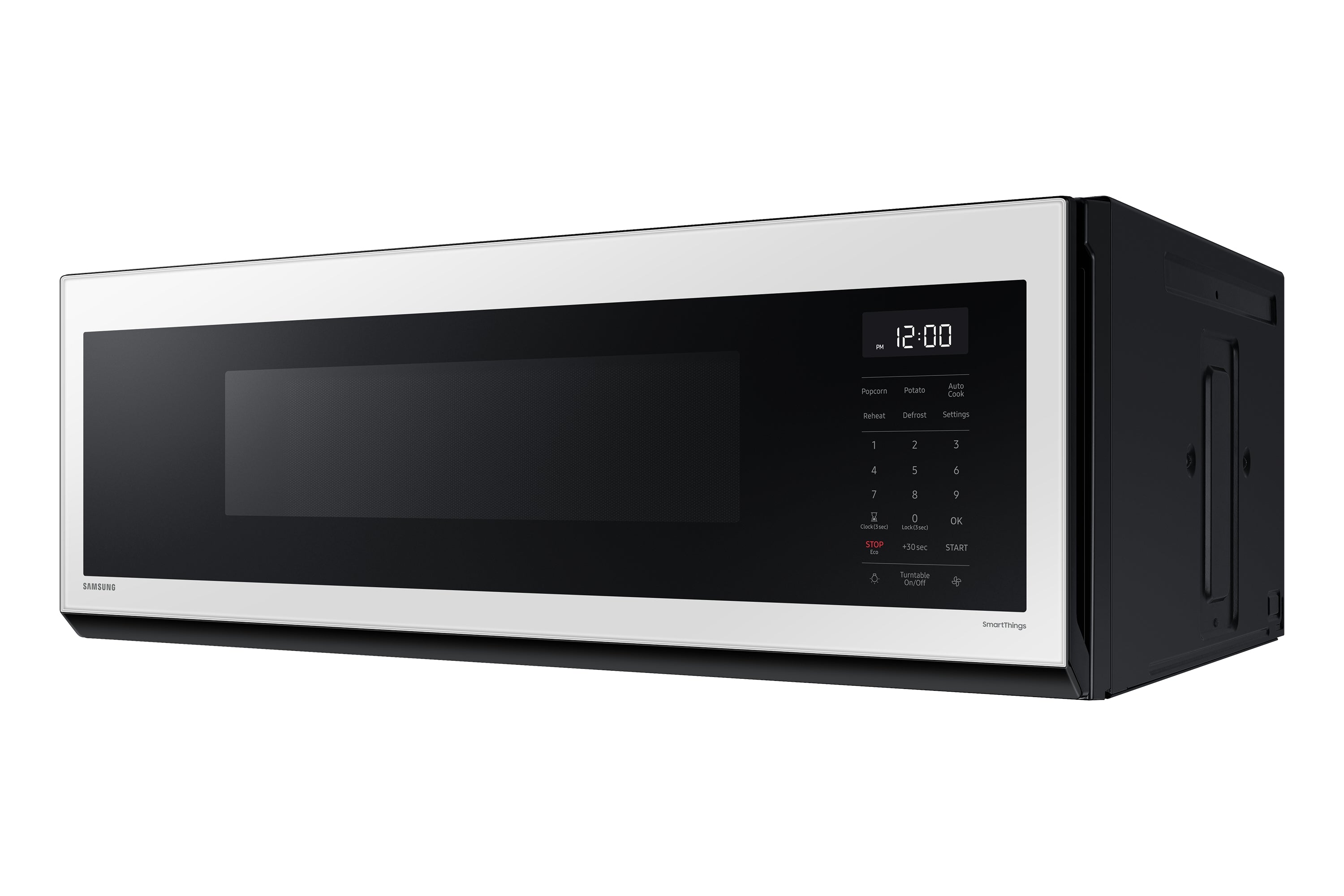 Samsung - 1.1 cu. Ft Over The Range Microwave in White - ME11CB751012AC