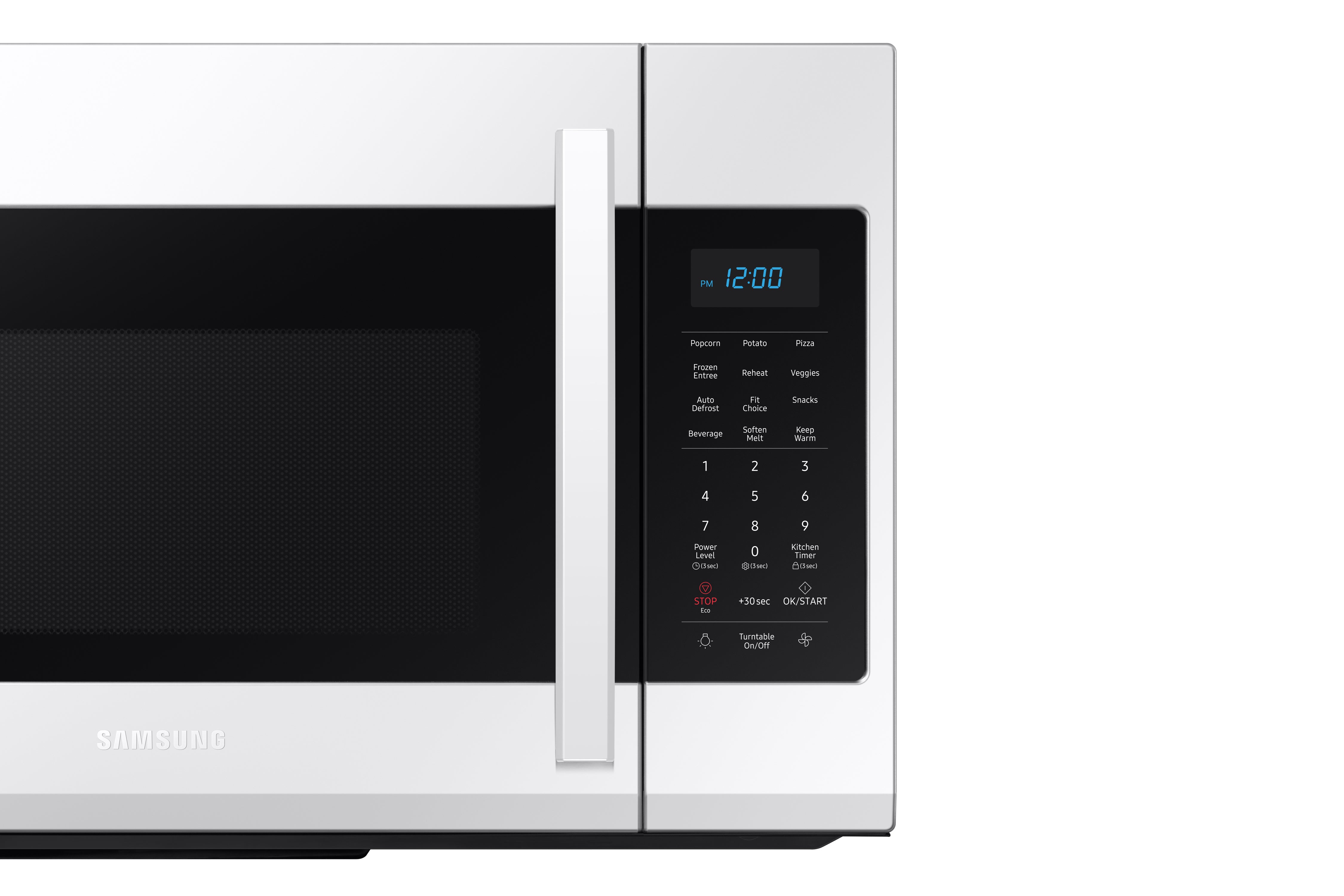Samsung - 1.9 cu. Ft Over the range Microwave in White - ME19R7041FW