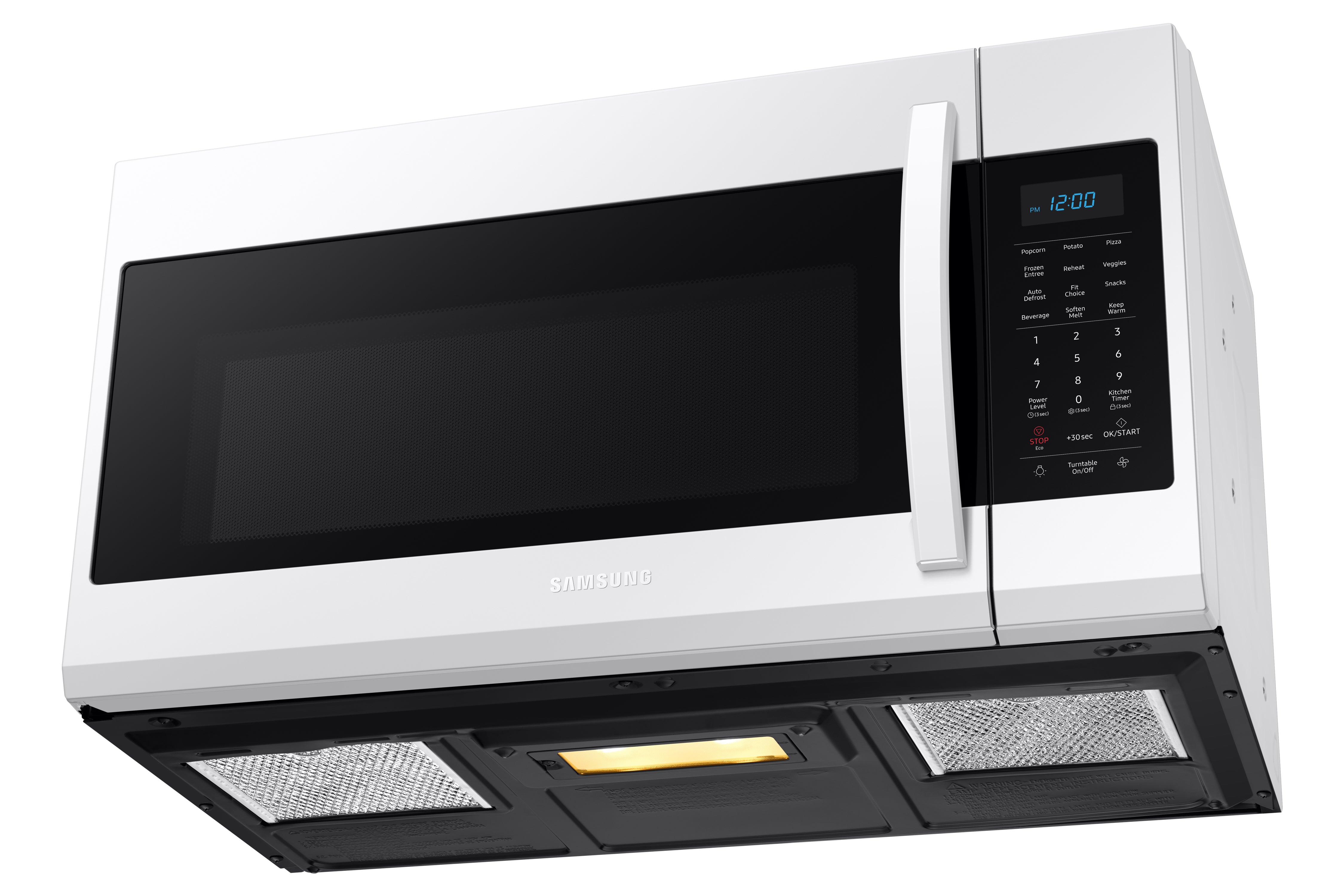 Samsung - 1.9 cu. Ft Over the range Microwave in White - ME19R7041FW