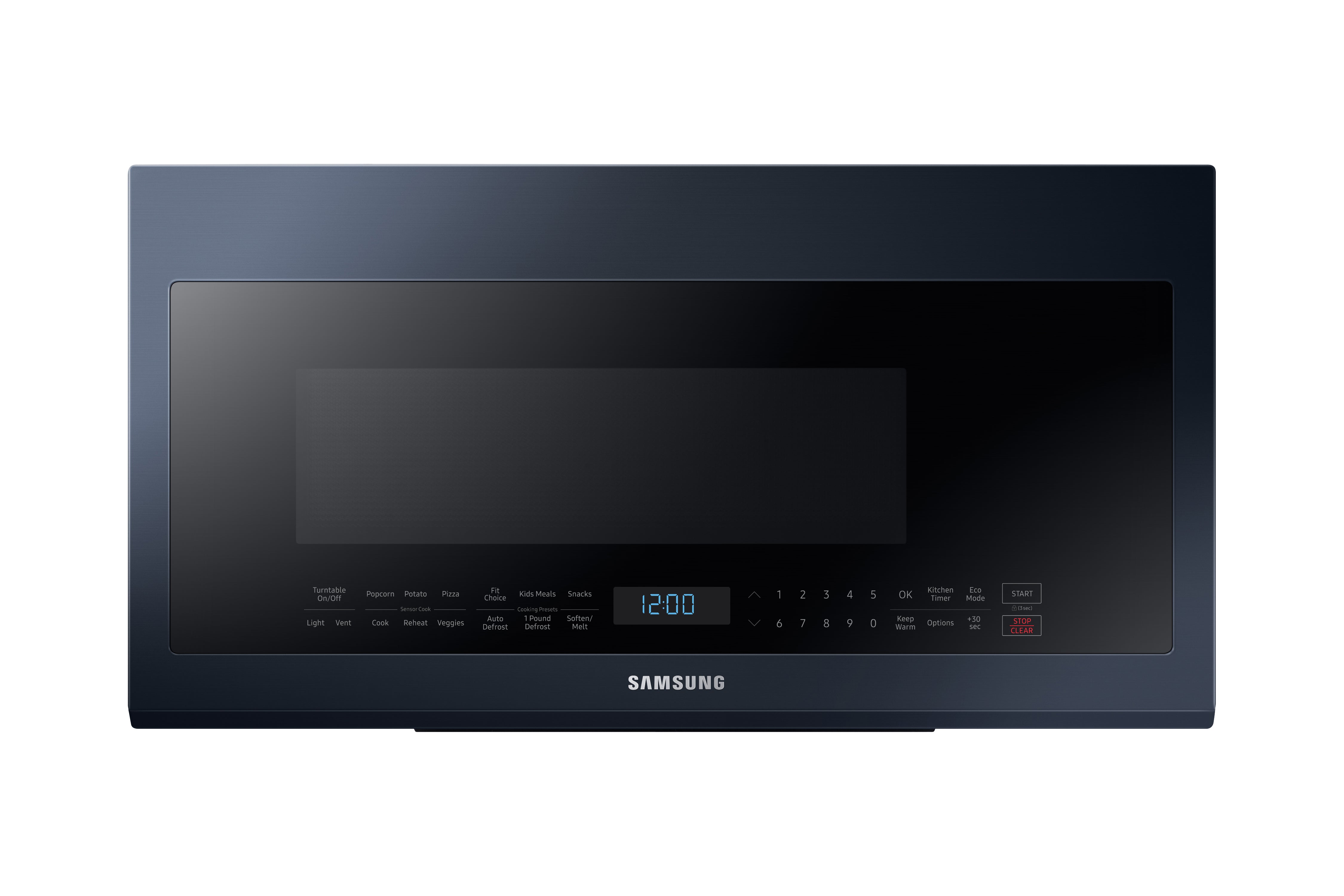 Samsung - Bespoke 2.1 cu. Ft Over the range Microwave in Blue - ME21A706BQN