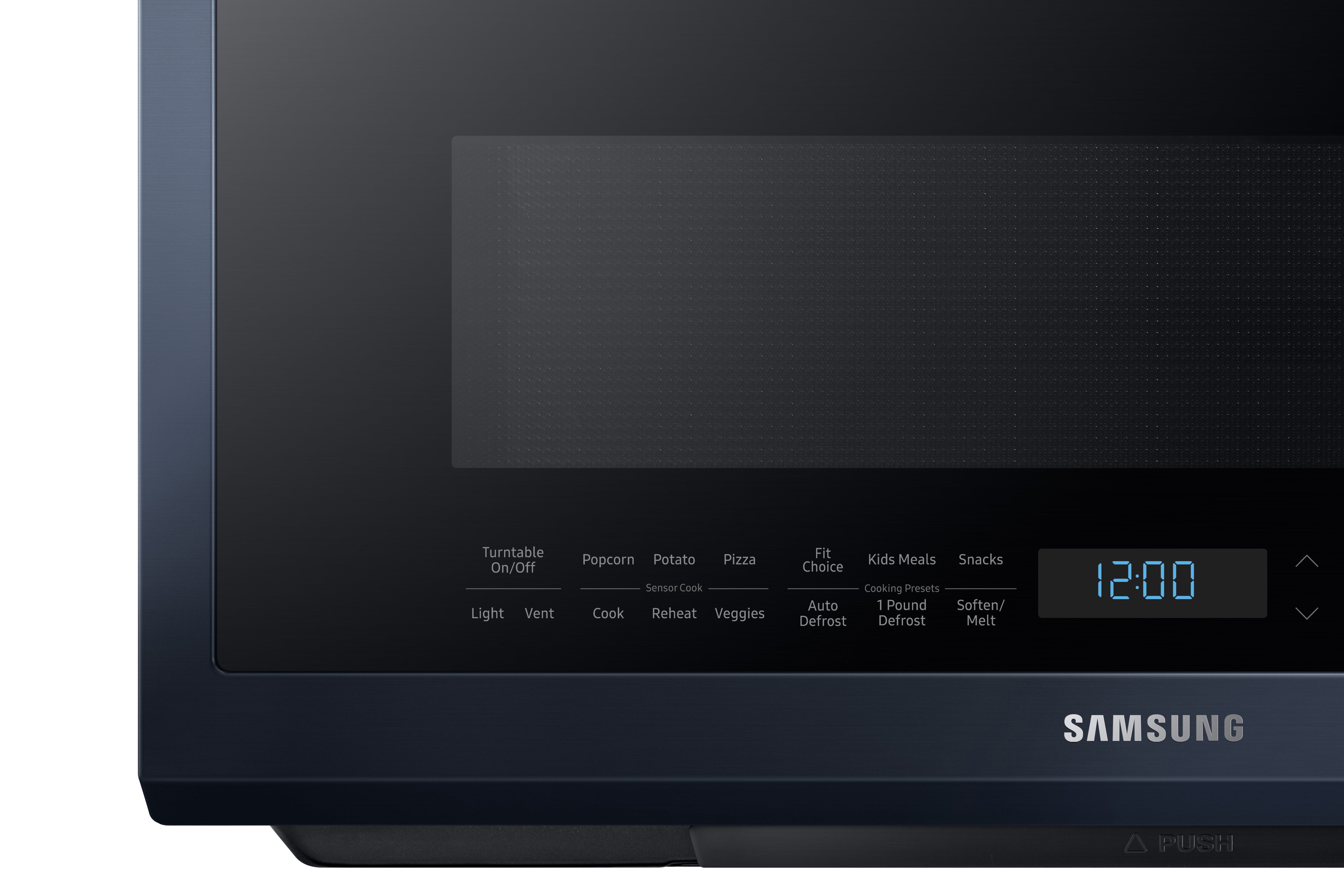 Samsung - Bespoke 2.1 cu. Ft Over the range Microwave in Blue - ME21A706BQN