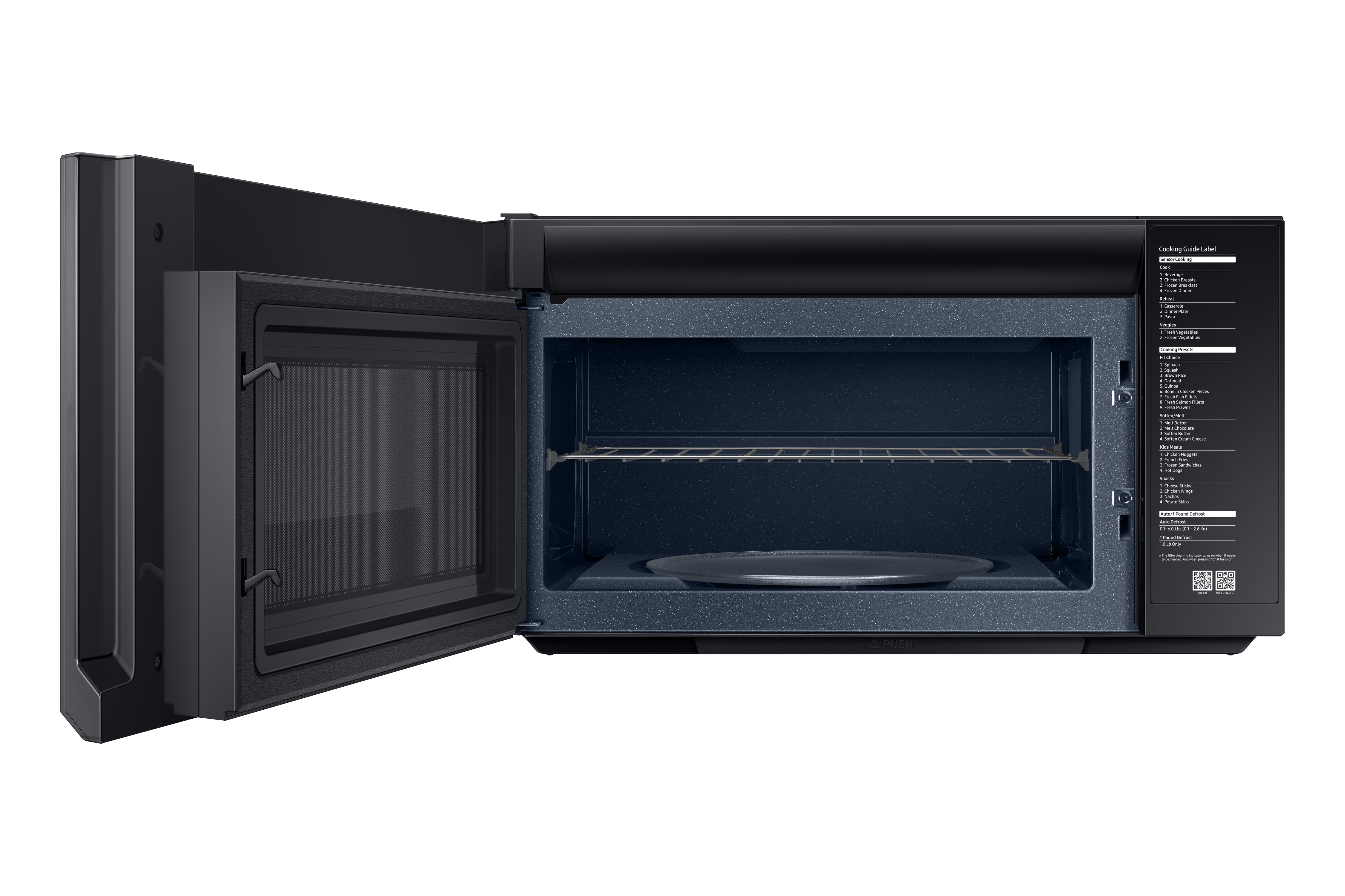 Samsung - Bespoke 2.1 cu. Ft Over the range Microwave in White - ME21B706B12