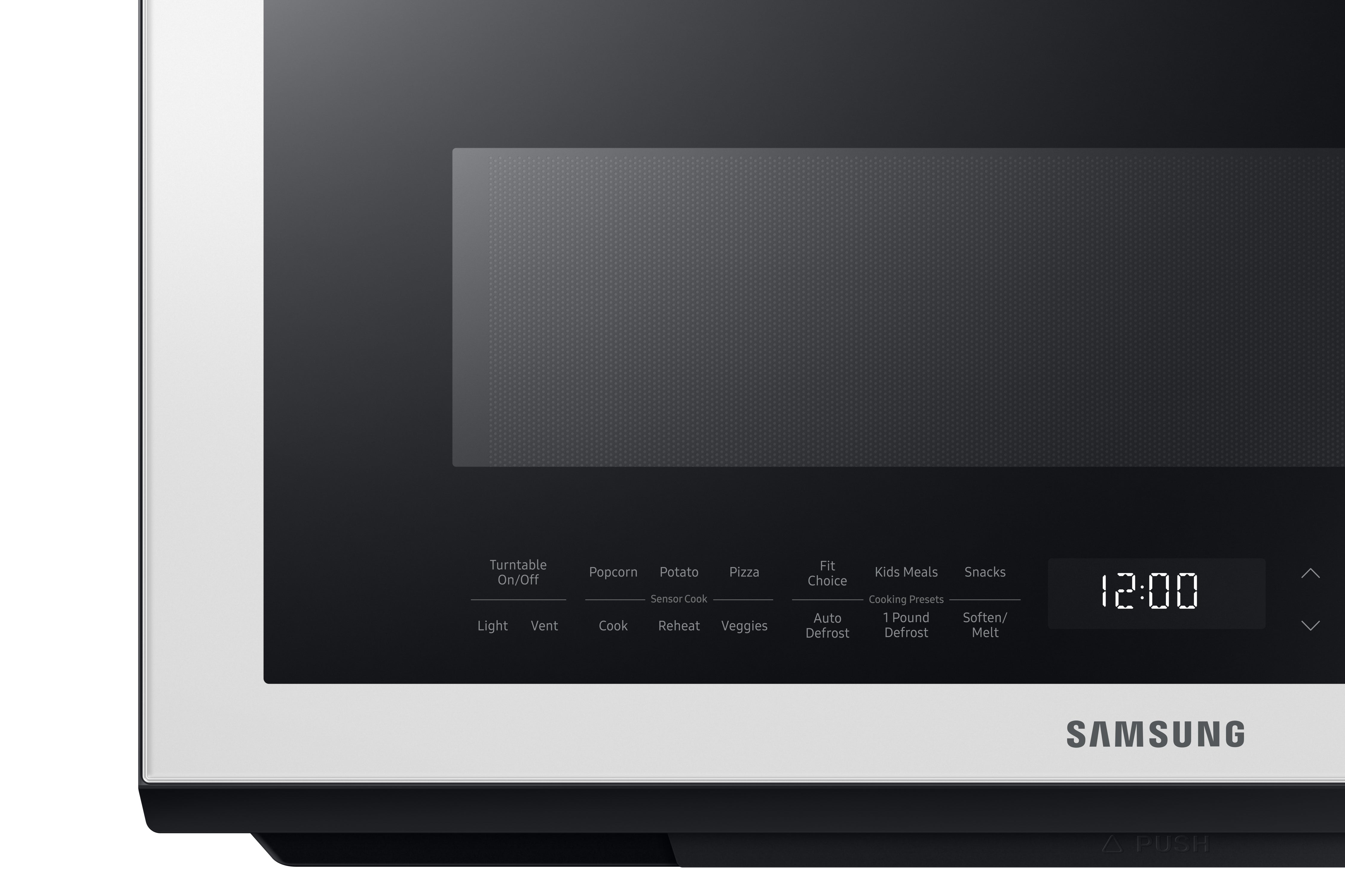Samsung - Bespoke 2.1 cu. Ft Over the range Microwave in White - ME21B706B12