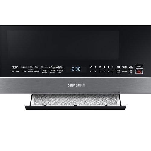 Samsung - 2.1 cu. Ft Over the range Microwave in Stainless Steel - ME21K7010DS