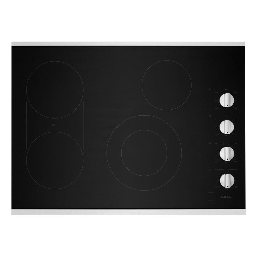 Maytag - 30.8125 inch wide Electric Cooktop in Stainless - MEC8830HS