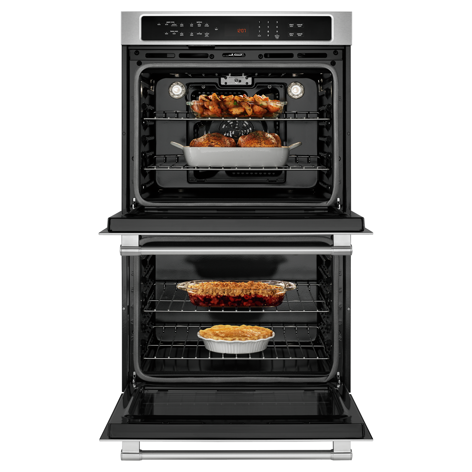 Maytag - 10 cu. ft Double Wall Oven in Stainless - MEW9630FZ