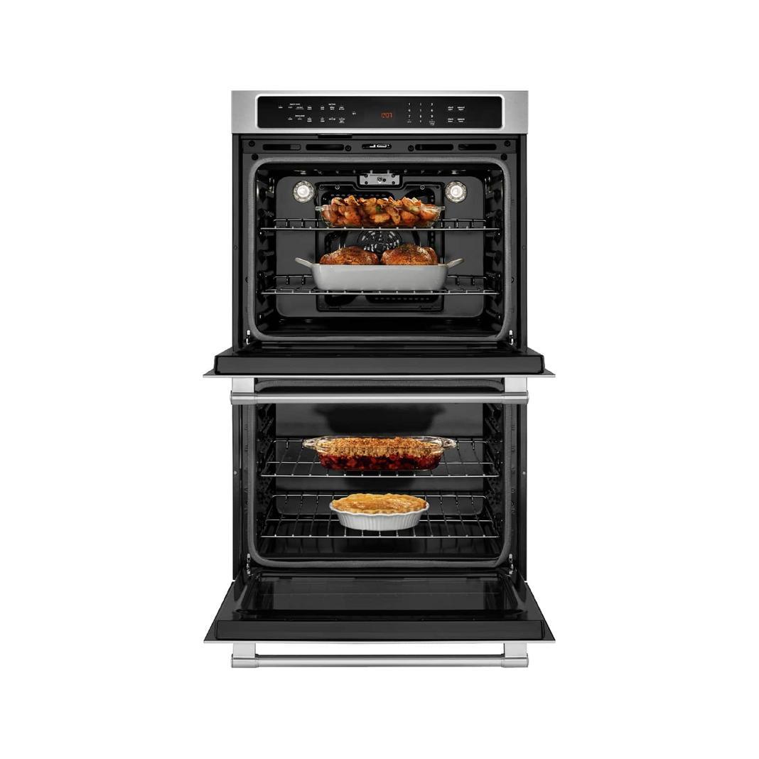 Maytag - 10 cu. ft Double Wall Oven in Stainless - MEW9630FZ