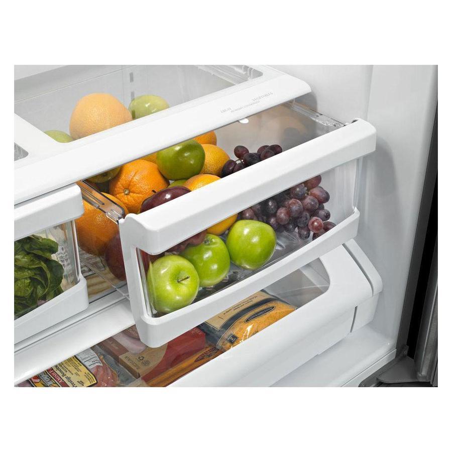 Maytag - 30.1 Inch 19.7 cu. ft French Door Refrigerator in Stainless - MFB2055FRZ