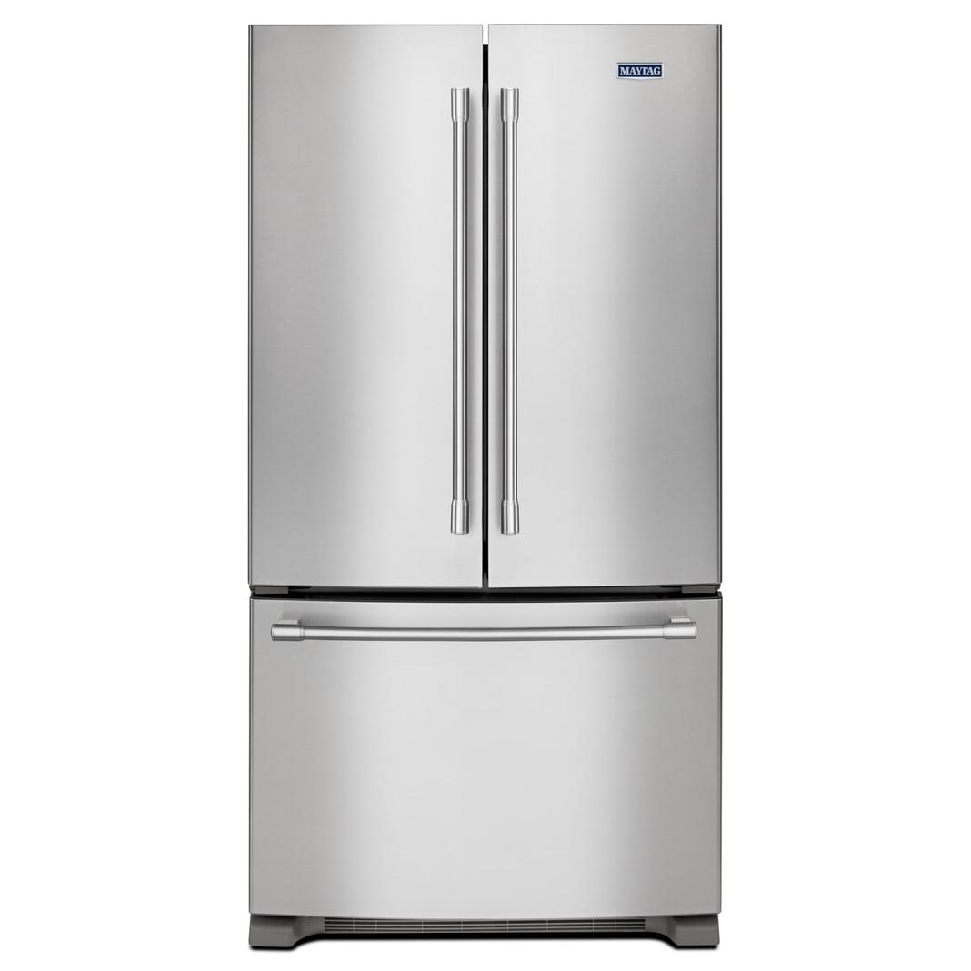 Maytag - 35.63 Inch 20 cu. ft French Door Refrigerator in Stainless - MFC2062FEZ