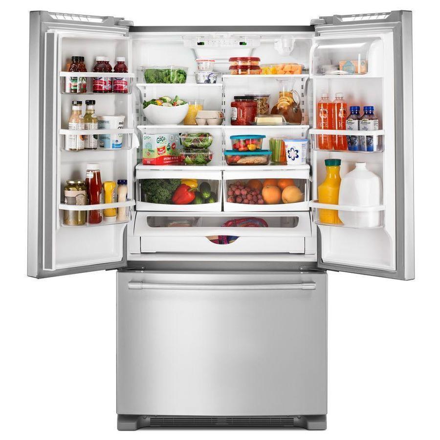 Maytag - 35.63 Inch 20 cu. ft French Door Refrigerator in Stainless - MFC2062FEZ