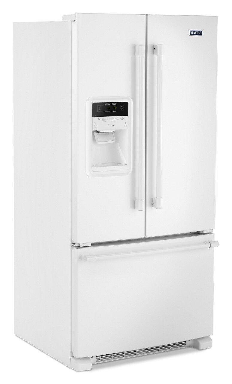 Maytag - 32.625 Inch 22 cu. ft French Door Refrigerator in White - MFI2269FRW