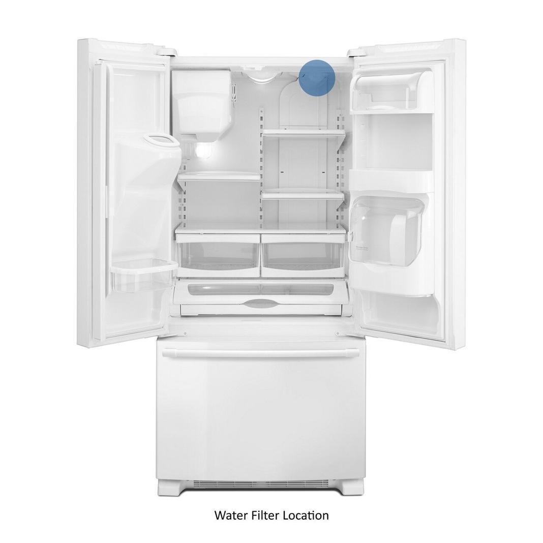 Maytag - 32.625 Inch 22 cu. ft French Door Refrigerator in White - MFI2269FRW