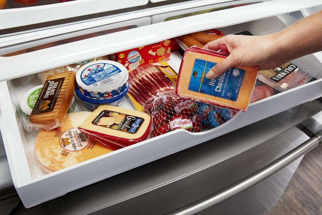 Maytag - 35.63 Inch 24.7 cu. ft French Door Refrigerator in Stainless - MFI2570FEZ