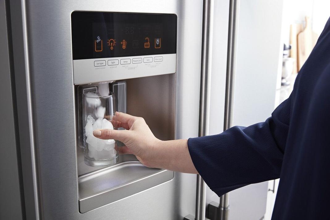 Maytag - 35.63 Inch 24.7 cu. ft French Door Refrigerator in Stainless - MFI2570FEZ