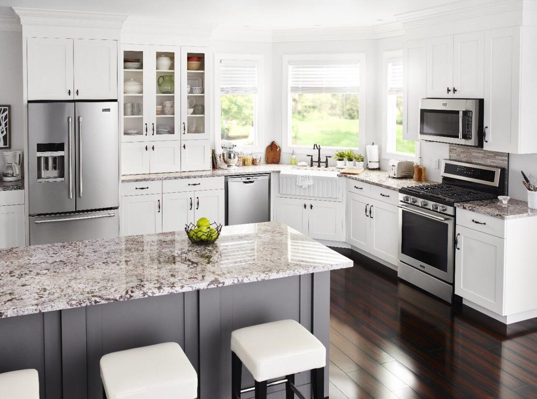 Maytag - 35.63 Inch 24.7 cu. ft French Door Refrigerator in Stainless - MFI2570FEZ