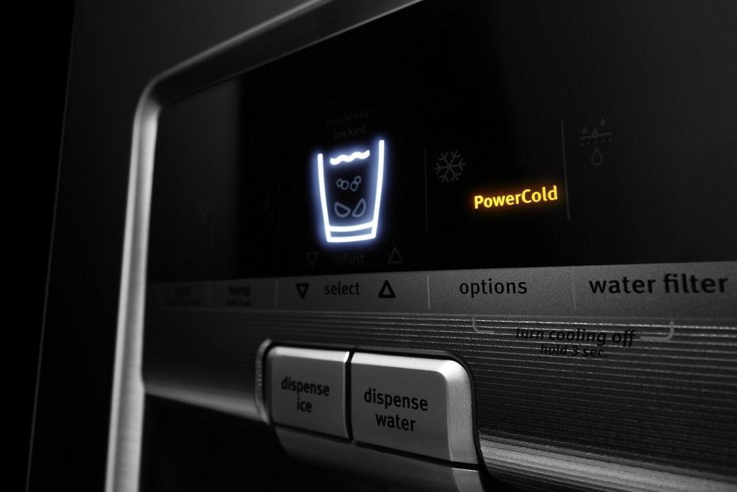 Maytag - 35.69 Inch 27 cu. ft French Door Refrigerator in Stainless - MFT2772HEZ