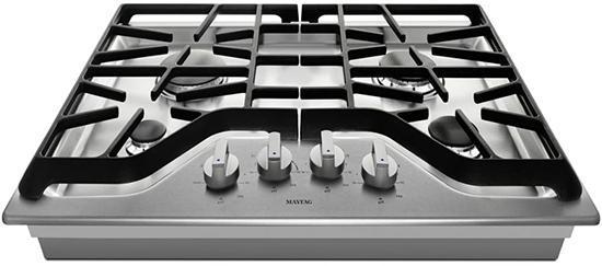 Maytag - 30 Inch Gas Cooktop in Stainless - MGC9530DS