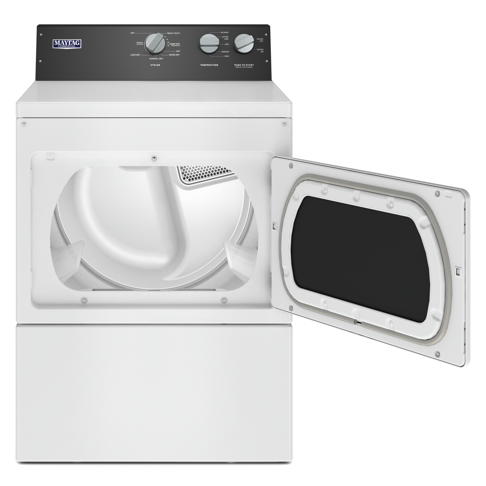 Maytag - 7.4 cu. Ft Commercial Gas Dryer in White - MGDP586KW