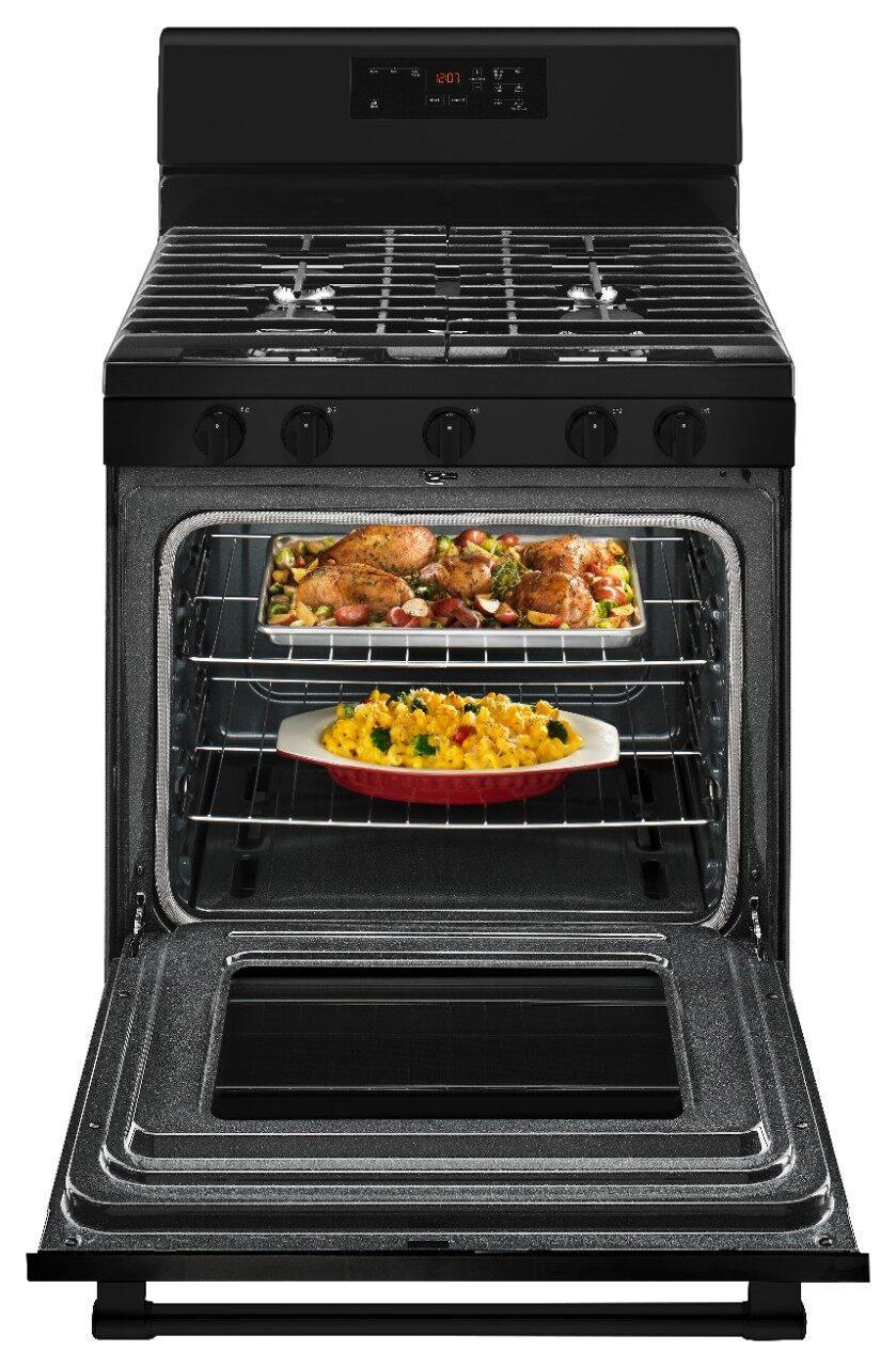 Maytag - 5 cu. ft Gas Range in Black - MGR6600FB