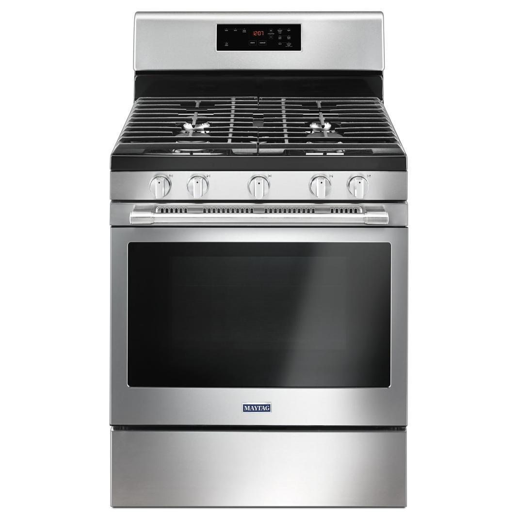 Maytag - 5 cu. ft Gas Range in Stainless - MGR6600FZ