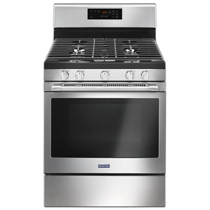 Maytag - 5 cu. ft Gas Range in Stainless - MGR6600FZ