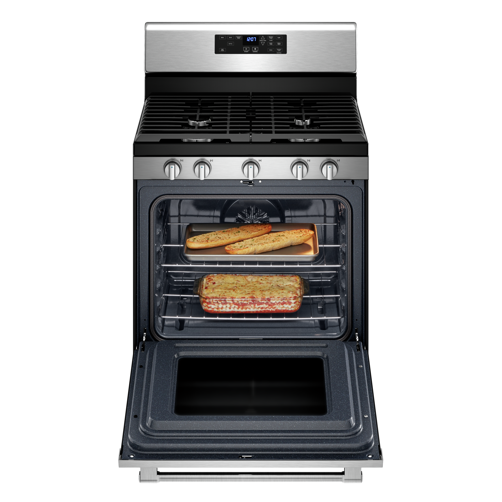 Maytag - 5 cu. ft Gas Range in Stainless - MGR7700LZ