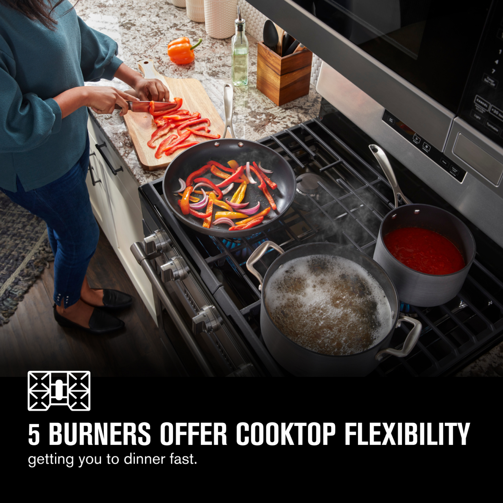 Maytag - 5 cu. ft Gas Range in Stainless - MGR7700LZ