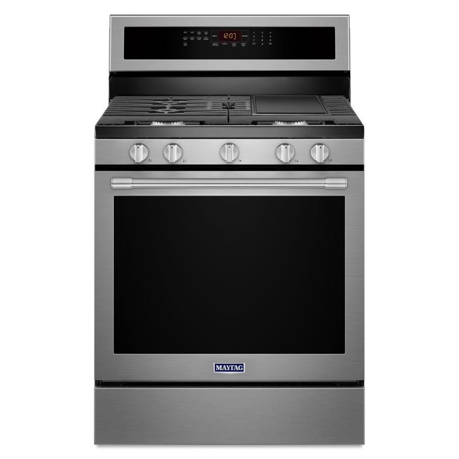 Maytag - 5.8 cu. ft Gas Range in Stainless - MGR8800FZ