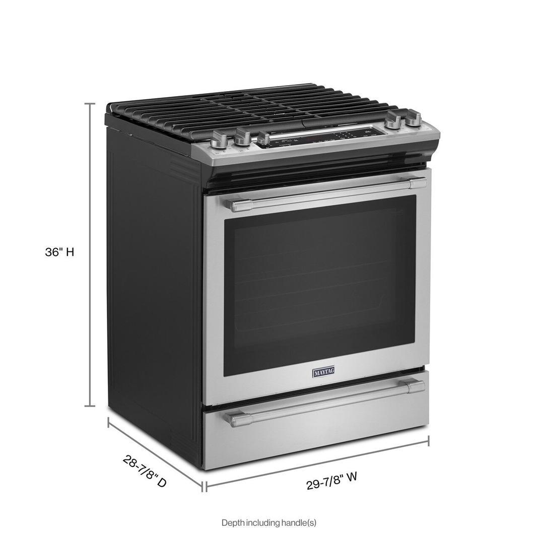 Maytag - 5.8 cu. ft Gas Range in Stainless - MGS8800FZ