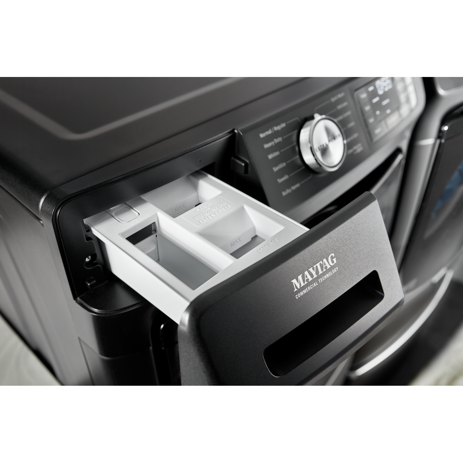 Maytag - 5.2 cu. Ft Front Load Washer in Black - MHW5630MBK