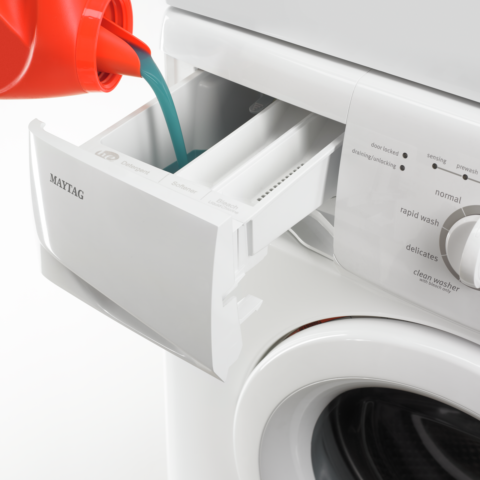 Maytag - 2.3 cu. Ft Front Load Washer in White - MHWC7500YW