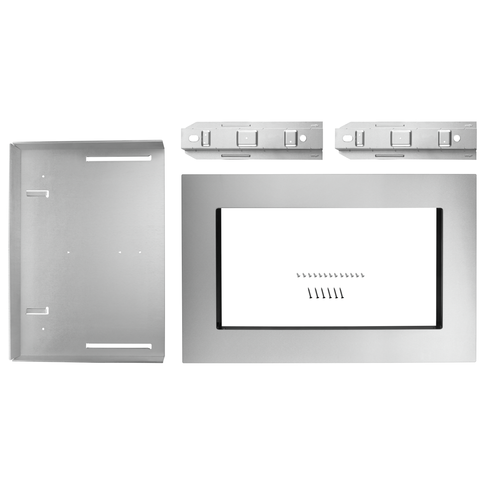 Whirlpool - 30 inch Countertop Microwave Oven Trim Kit Accessory in Stainless - MK2160AS