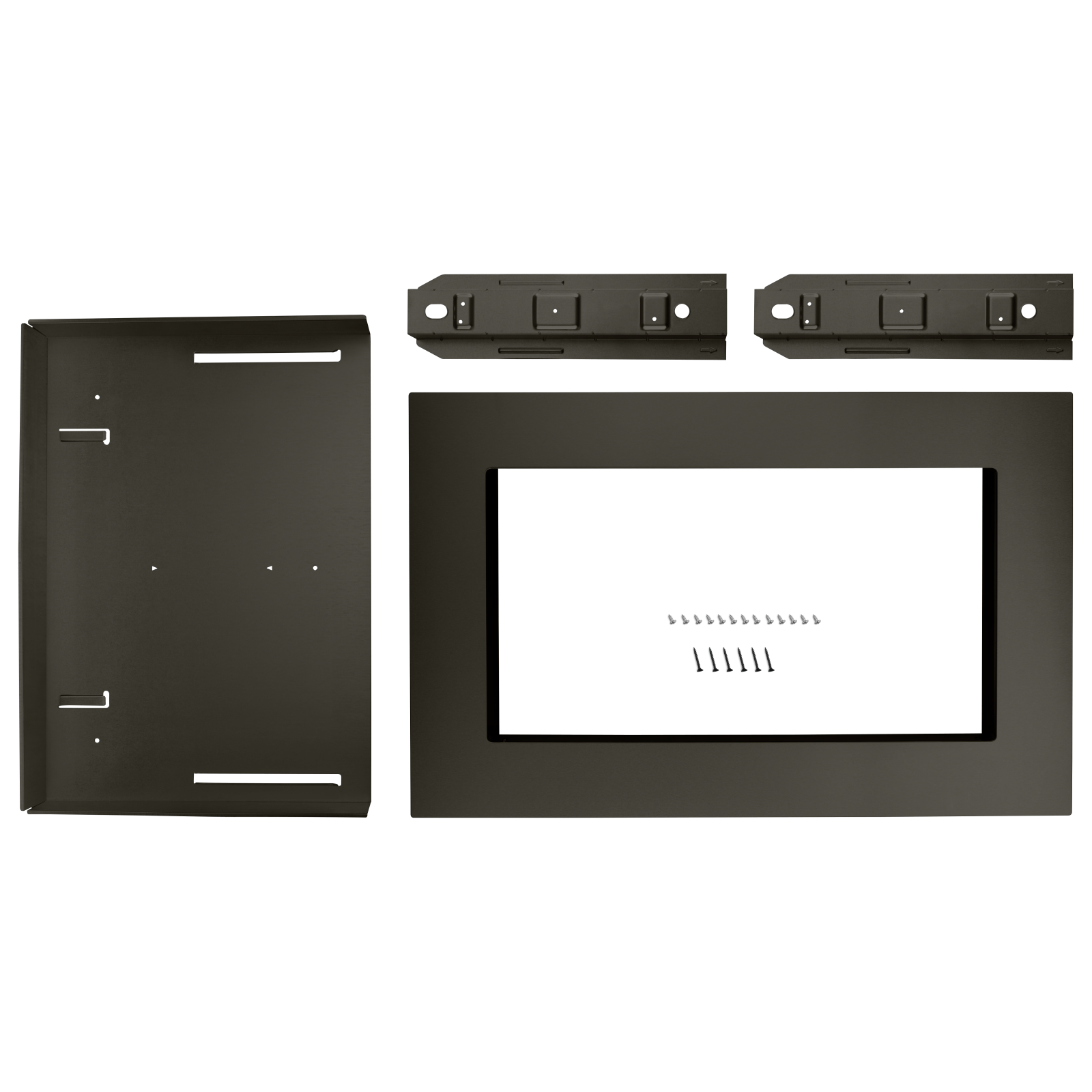 Whirlpool - 30 inch Microwave Trim Kit Accessory in Black Stainless - MK2160AV