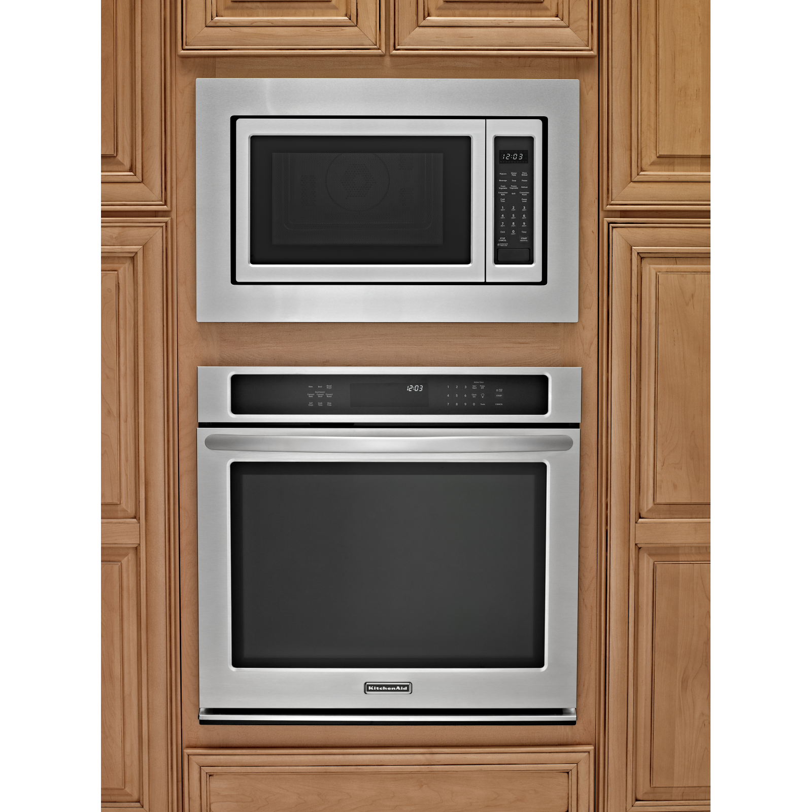 Whirlpool - 30 Inch Counter top Microwave Oven Trim Kit Accessory in Stainless - MKC2150AS