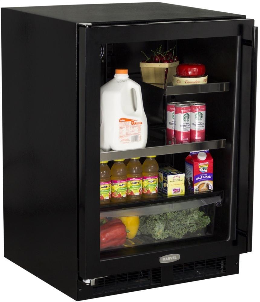 Marvel - 23.875 Inch 5.2 cu. ft Built In / Integrated Beverage Centre in Black - ML24BRG2LB
