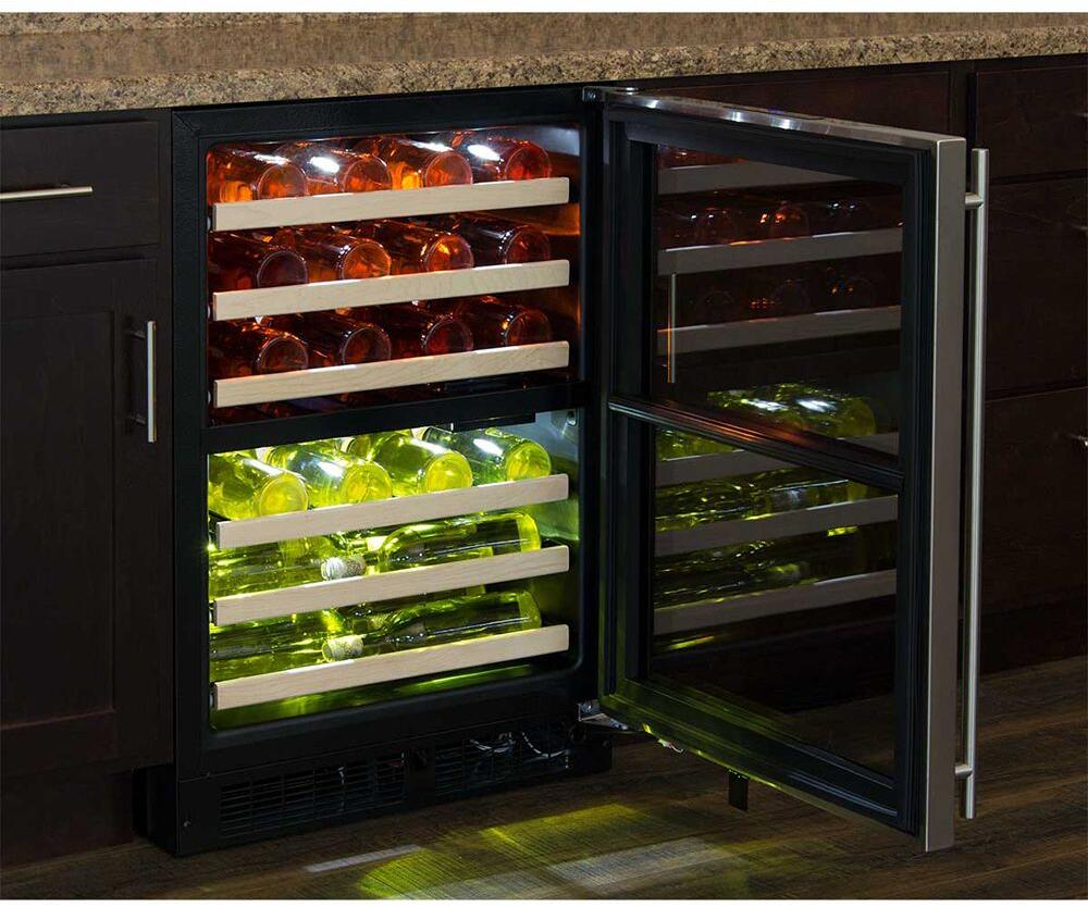 Marvel - 23.875 Inch 4.9 cu. ft Built In / Integrated Wine Fridge in Stainless - ML24WDG3RS