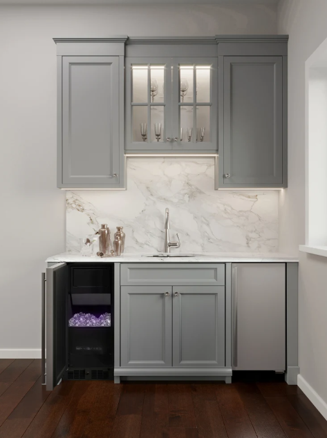 Marvel - 15 Inch Under Counter Ice Maker Freezer in Stainless - MLCP215-SS81A