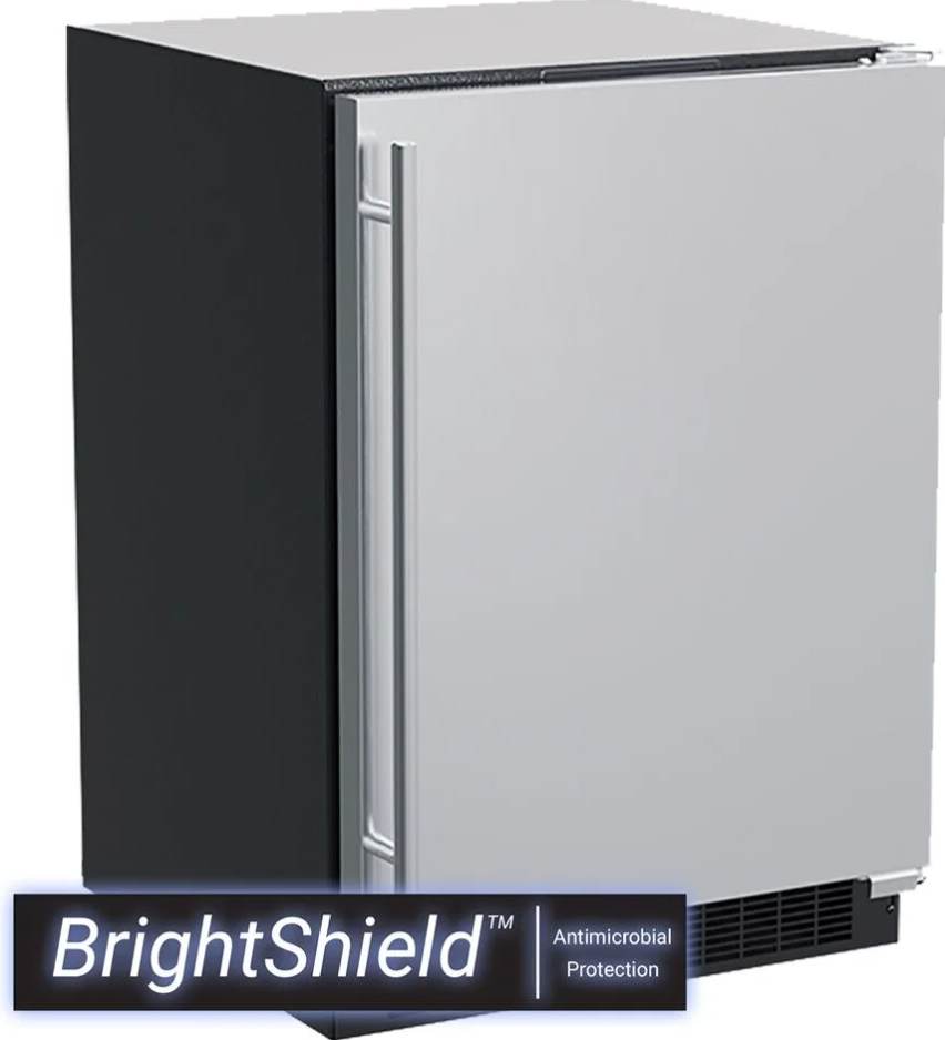 Marvel - 24 Inch 5.3 cu. ft Under Counter Fridge Refrigerator in Stainless - MLRE224-SS81A