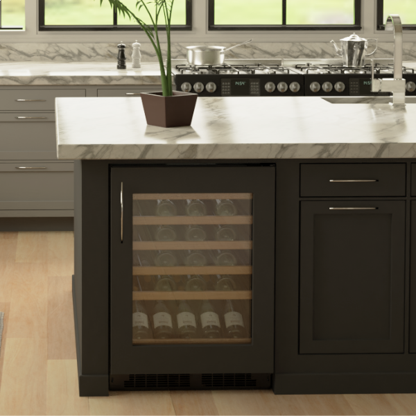 Marvel - 23.875 Inch 5.3 cu. ft Built In / Integrated Wine Fridge Refrigerator in Panel Ready - MLWC324-IG01A