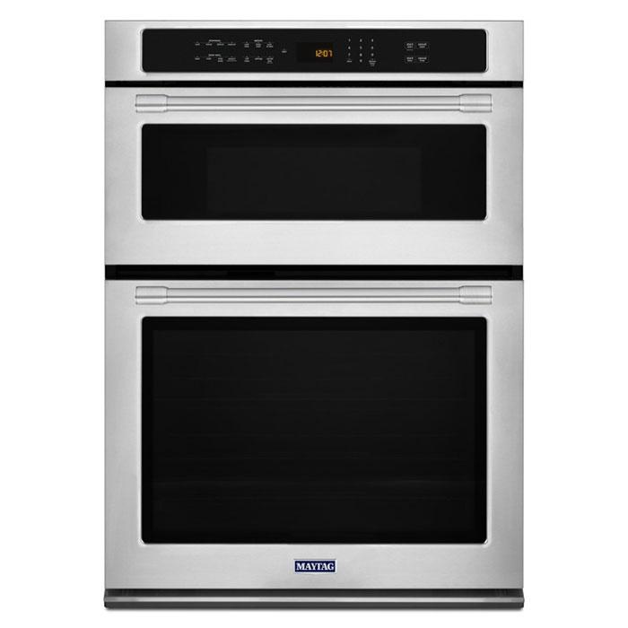 Maytag - 5 cu. ft Combination Wall Oven in Stainless - MMW9730FZ