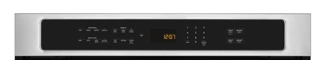 Maytag - 5 cu. ft Combination Wall Oven in Stainless - MMW9730FZ