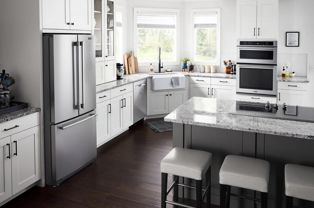 Maytag - 5 cu. ft Combination Wall Oven in Stainless - MMW9730FZ