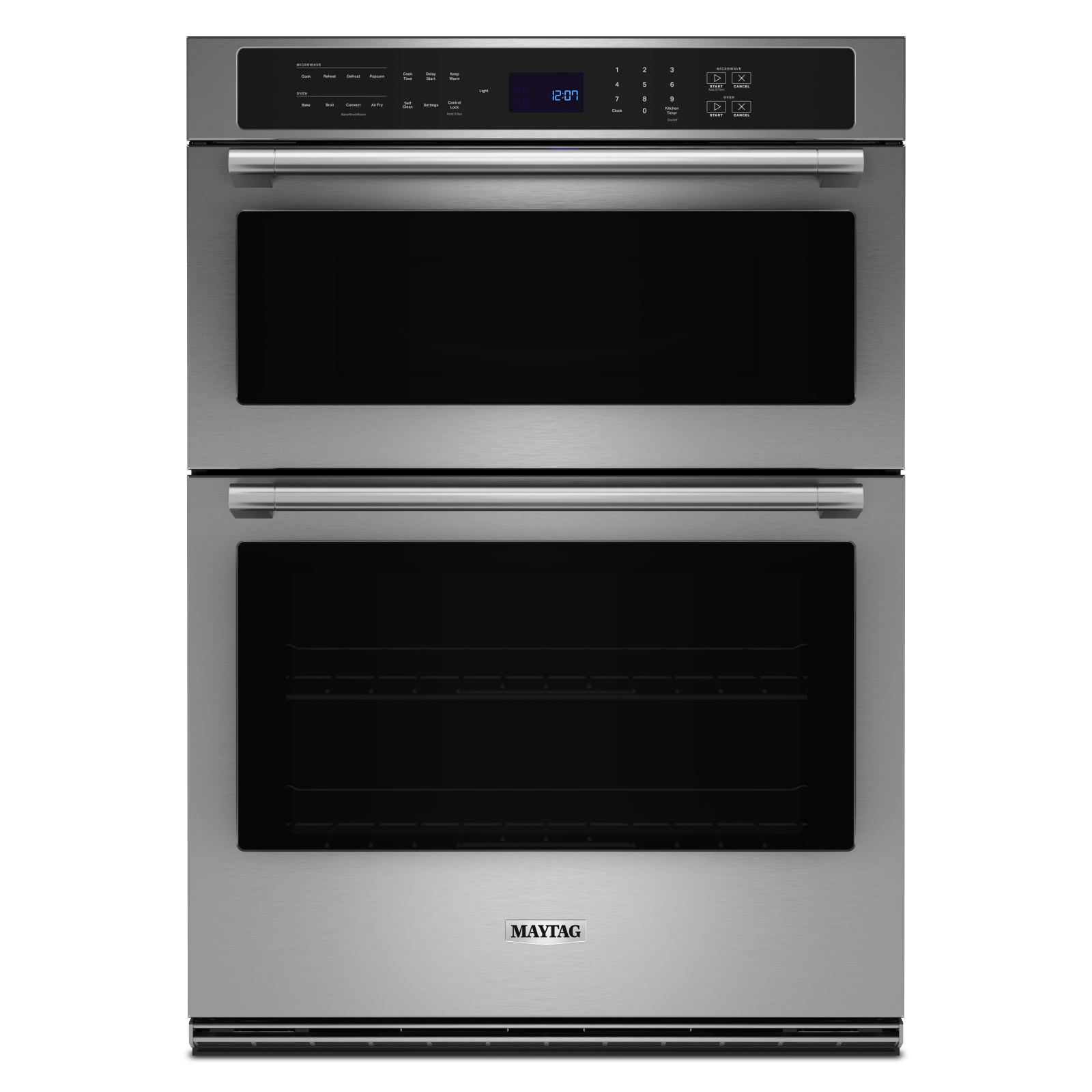 Maytag - 6.4 cu. ft Combination Wall Oven in Stainless - MOEC6030LZ