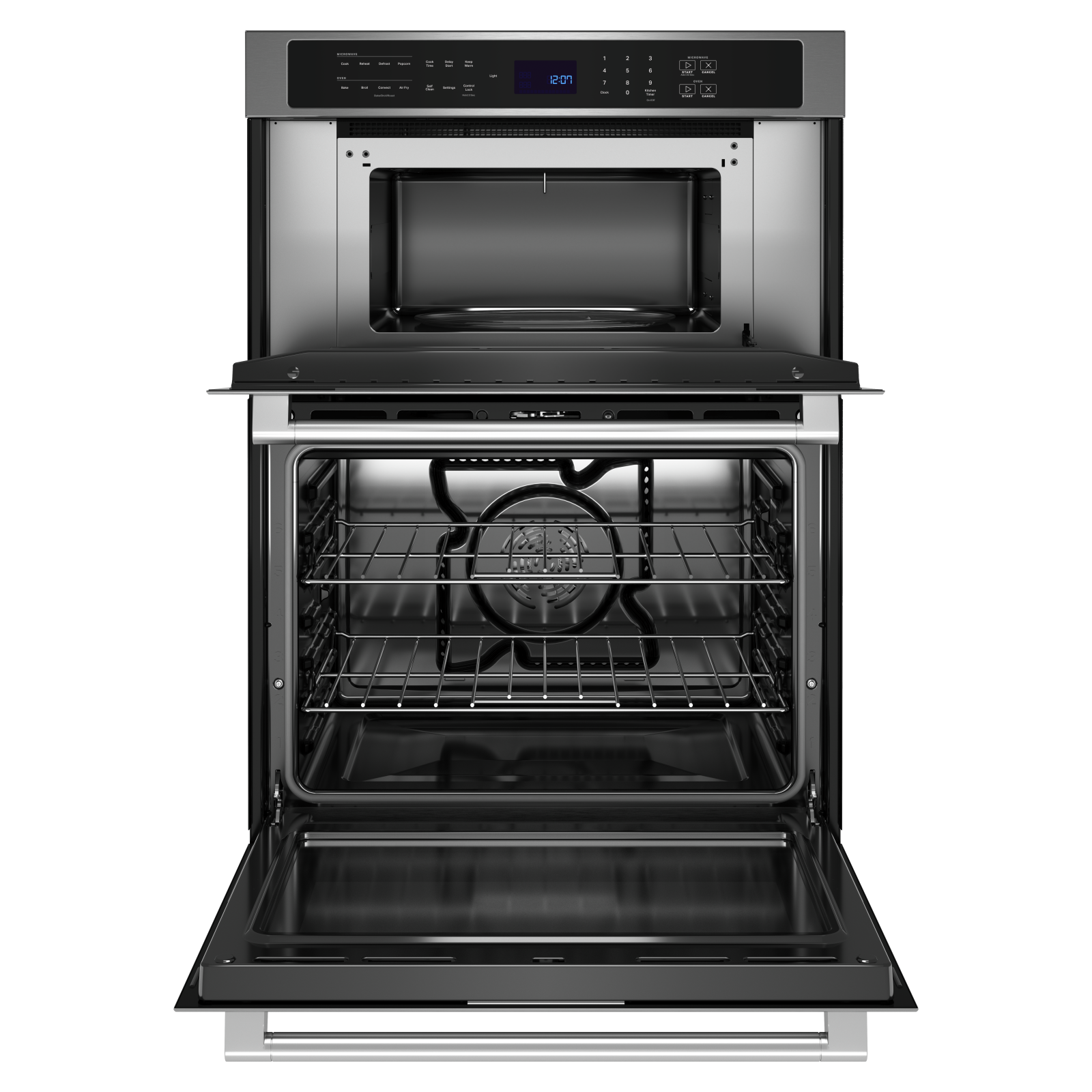 Maytag - 6.4 cu. ft Combination Wall Oven in Stainless - MOEC6030LZ